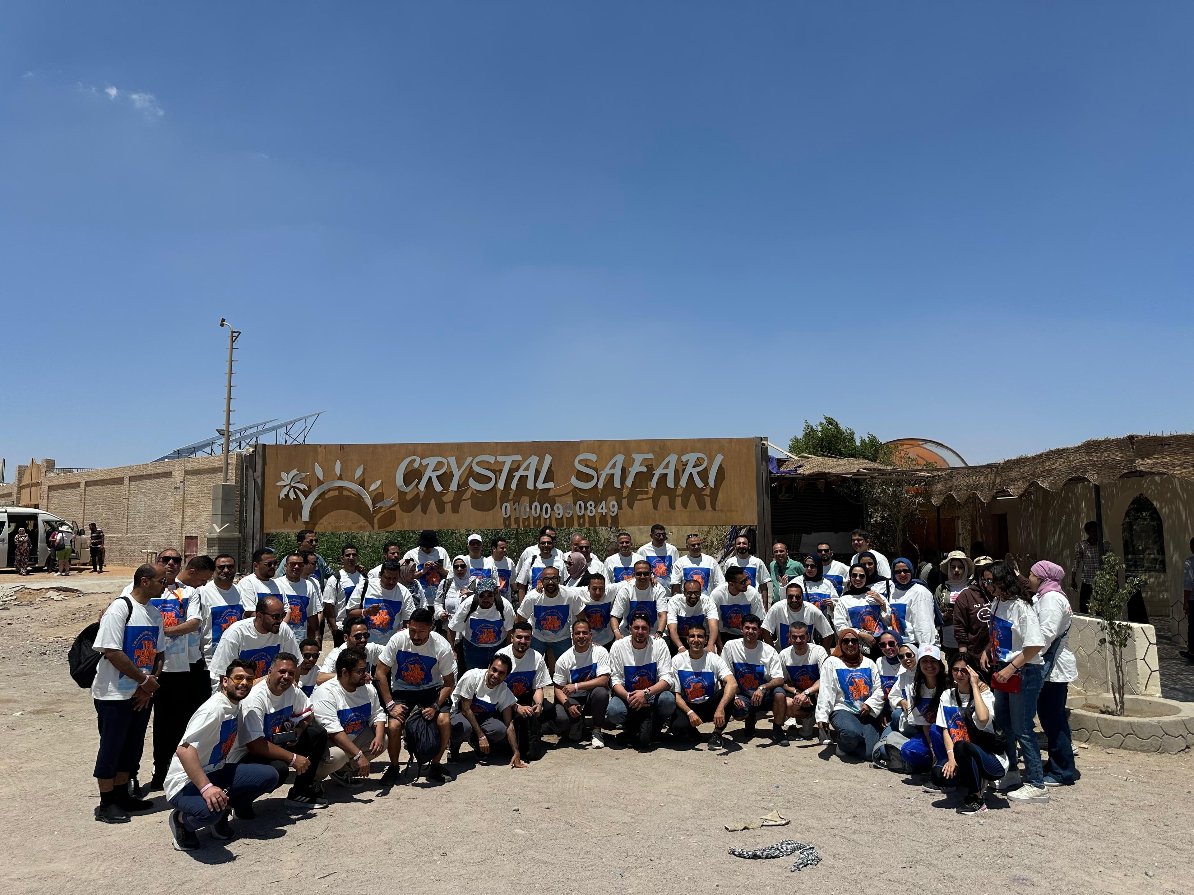 The Joeys team gathered for a group photo at Crystal Safari